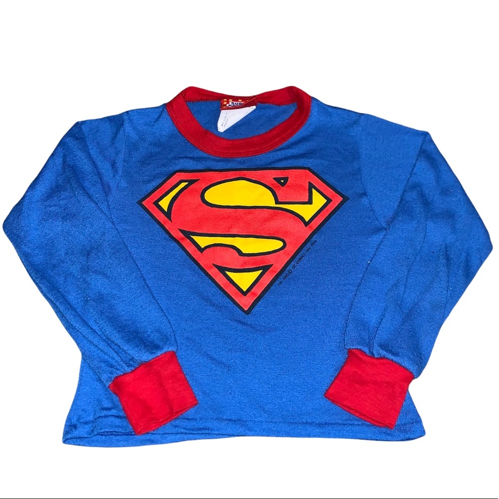 Vintage 1984 Superman Children’s Pajama Top NO CAPE